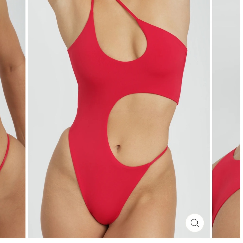Riot Swim Vibrant Red Cut-Out One-Piece